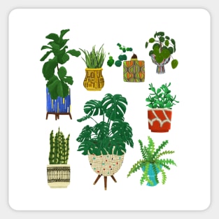 Mcm pottery and plants Sticker